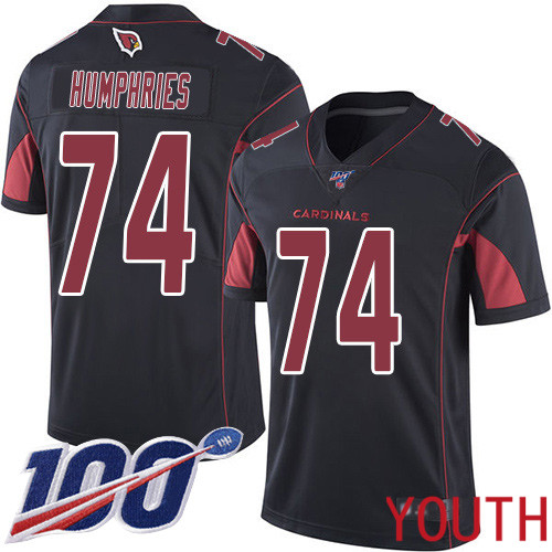 Arizona Cardinals Limited Black Youth D.J. Humphries Jersey NFL Football #74 100th Season Rush Vapor Untouchable